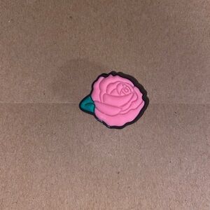 🐊6/$12🐊 Pink Rose Croc Charm